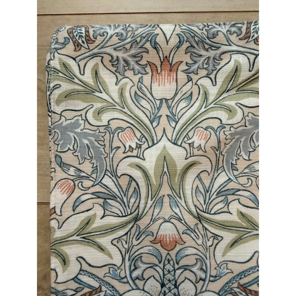 Morris & Co Severne Cotton Placemats Set of 4 Blue Green Floral 13